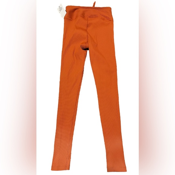 NWT Year of Ours Terracotta Ribbed Football Leggings - Picture 4 of 13